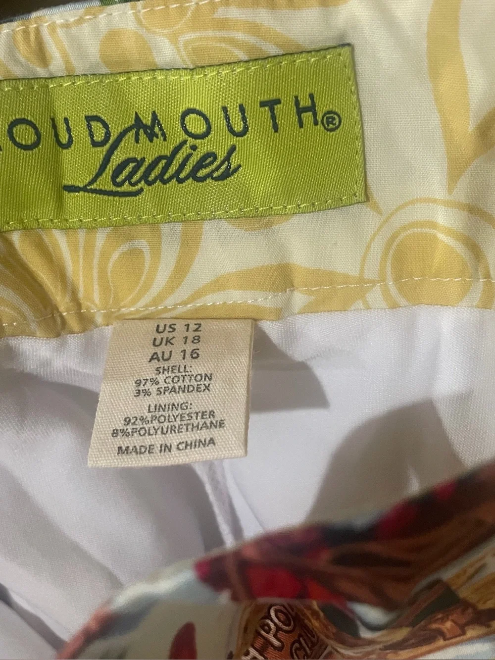 Loudmouth Ladies Golf Skort Christmas Santa North Pole 12